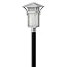 Hinkley 2571TT-LED Harbor - 19.5 Inch 14W LED Large Outdoor Post Top or Pier Mount Lantern, Titanium Finish with Etched Seedy Bound Glass