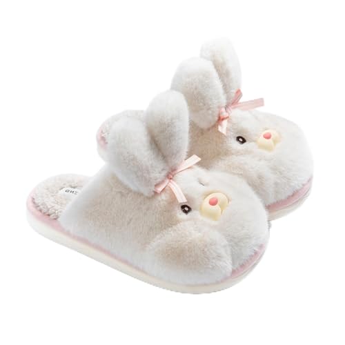 Women's Bunny Slippers Cute Animal Slippers Girl Warm Rabbit Plush Slippers Cozy Fluffy Kawaii Fuzzy Thanksgiving Indoor Bedroom