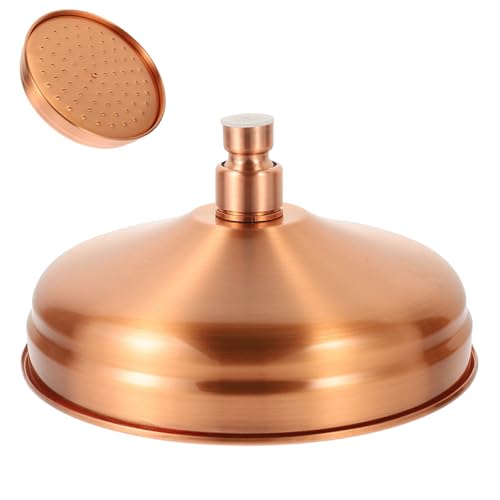 Pomme de douche fixe en cuivre contre le manque de pression eau - 2