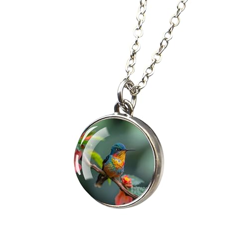Collier colibri unisexe résistant avec pendentif oiseau protecteur