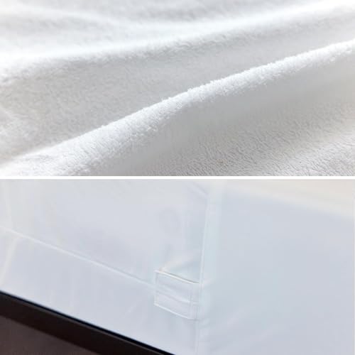 Winkaura Queen Mattress Protector Waterproof Fits 12/13 /14/15 Inch Deep, 6-Sides Zippered Mattress Encasement Cover Terry Top thumb #4