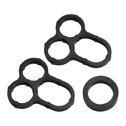 Image of Camshaft Bearing Cap Oil Hole Gasket and O Ring Kit Compatible with Toyota C-HR Corolla Matrix Scion iM xD Replaces 11159-37010 90430-A0001 90430-10024