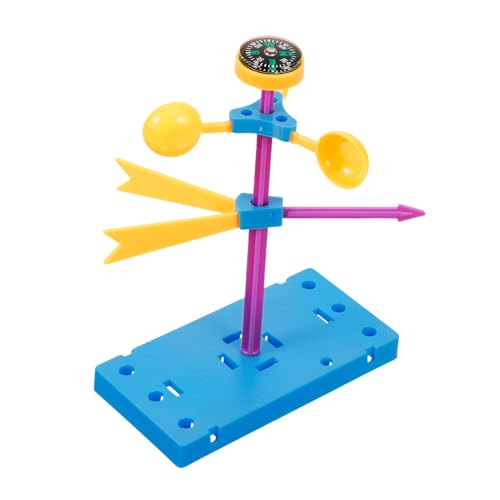 SOPOTUTU Kit de Experimento Científico de Viento para Juguete DIY de Veleta y Anemómetro sin Baterías Educativo para Cumpleaños y Navidad Regalo Stem para Niñas SOPOTUTU Kit de Experimento Científico de Viento para Juguete DIY de Veleta y Anemómetro sin Baterías Educativo para Cumpleaños y Navidad Regalo Stem para Niñas