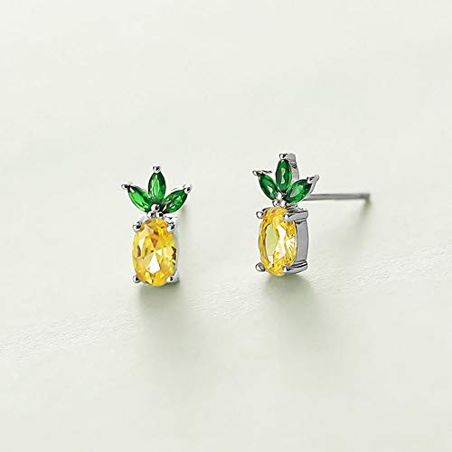 Rnivida Sterling Silver Pineapple Stud Earrings - Pineapple Jewelry Gifts for Women3