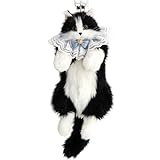 Krifey Stuffed Animals Backpack, Cute Cat plush Backpack, Realistic Animal Handcrafted Daypack with Adjustable Straps, Birthday Gifts for Women, Tuxedo Cat
