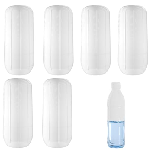 WUSJCOF 6 manchons élastiques de voyage réutilisables et étanches pour housses de gel douche et contenants de shampoing (articles de toilette de voyage)