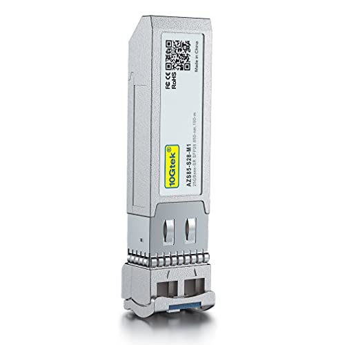 Image of 10Gtek 25G SFP28 SFP+ SR Transceiver, 25GBase-SR Duplex LC MMF Optical Module for Mellanox MMA2P00-AS, 850nm, DDM, up to 100m