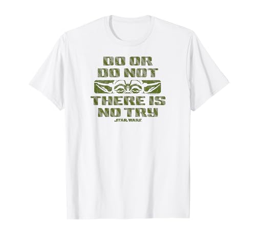 Star Wars - Do Or Do Not There Is No Try Yoda Quote T-Shirt