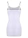 SATINIOR Women Cami Camisole Adjustable Spaghetti Strap Tank Top Basic Layering Long Tanks (XL Size, White)