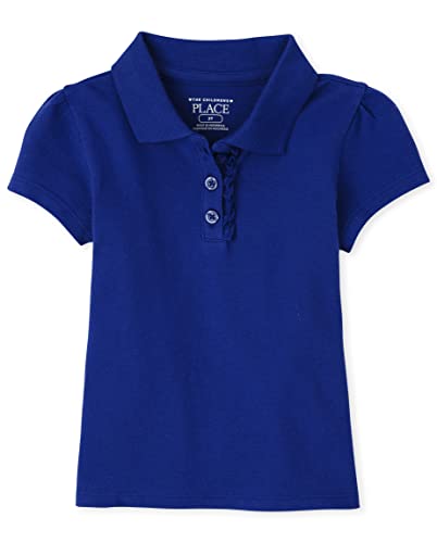 Image of The Children's Place Girls and Toddler Short Sleeve Ruffle Pique Polo