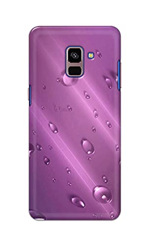 Image of PRINTFIDAA Water Bubbles in Lilac Background Printed Designer Hard Back Case Cover for Samsung Galaxy A8 Plus (2018), A730F, A730F / DS -(SF) MVN1005