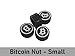 Bitcoin Seed Stack Nut - Knurled Aluminum Threaded M8 Self Custody Bitcoin Seed Stack Nut - Decorative Bitcoin Acorn Nut for Seed Stacks (4)