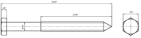 Miniatura 7 de Miseno MBDH0005X78BK Miseno MBDH0005X78 78-34" Correa doblada para puerta de granero