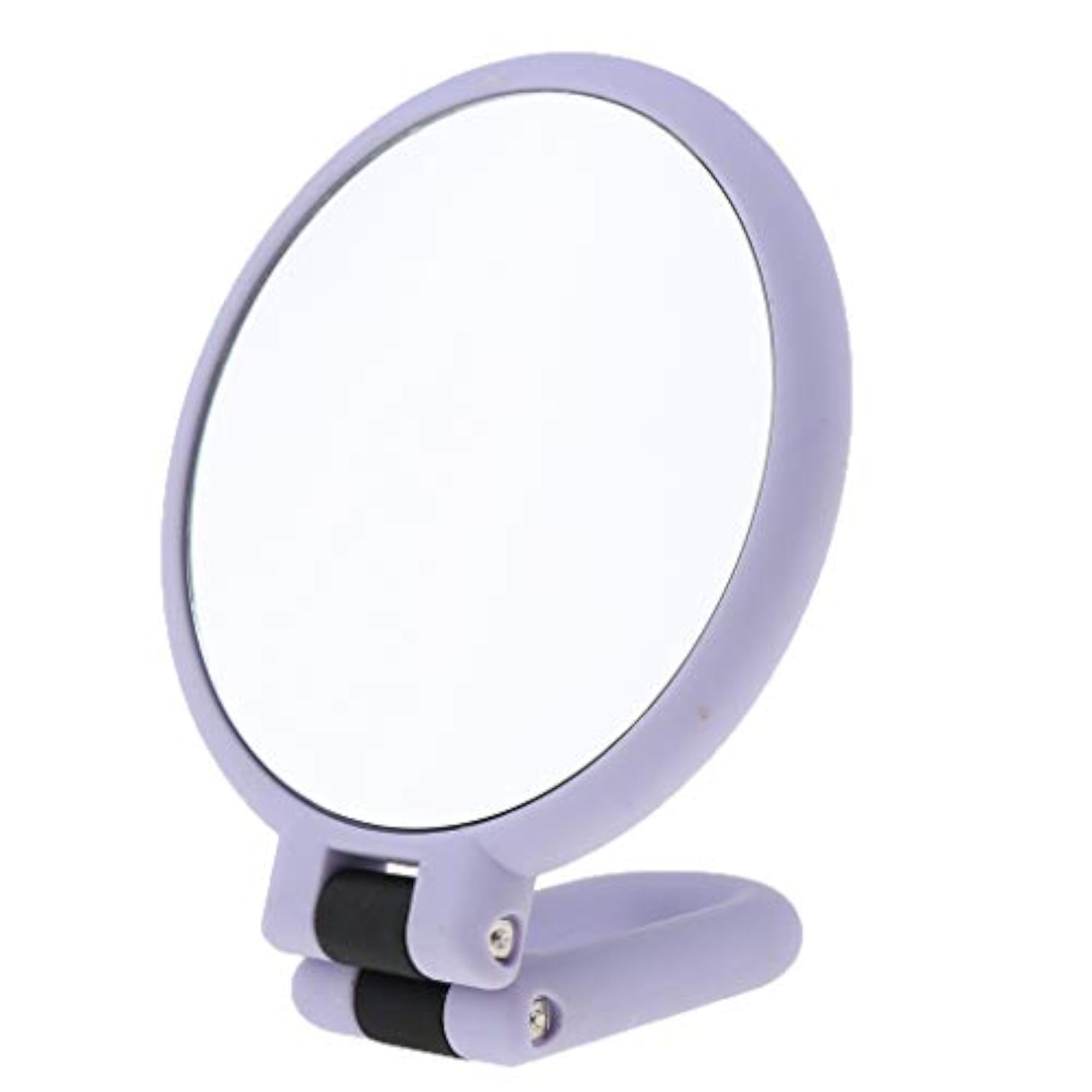 2X Folding Handheld Makeup Tabletop Travel Mirror