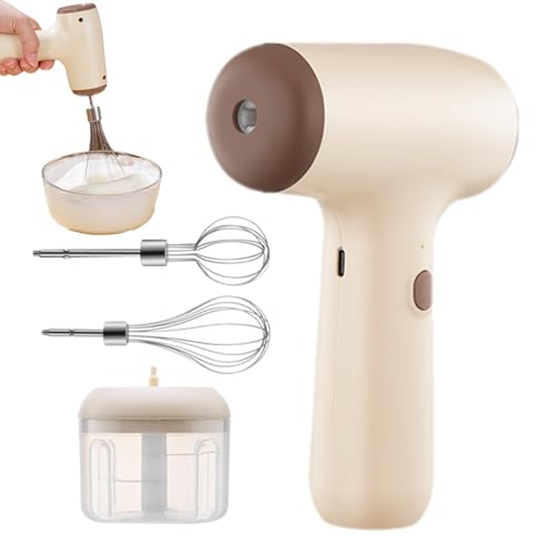 scyca Immersion Hand Blender, Electric Hand Mixer - Hand Blender Fully Automatic Electric Whisk - Hand Mixer, Multifunctional Hand Mixer Electric for Minced Meat, Eggs, Onions