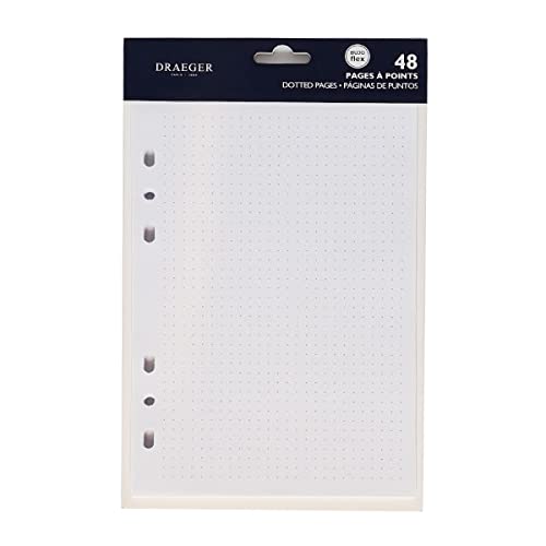 DRAEGER PARIS 1886 Recharge Pages Bullet Journal, Blanc, 15x21cm