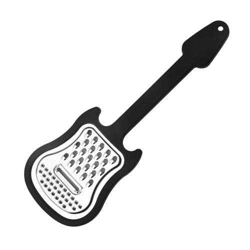 Käsezerkleinerer aus Edelstahl | Käse-Romisco – Gitarren-Design für Reiben und Zerkleinerer | Handrollen für die Küche | Lebensmittelkombination mit komfortablem Griff, Zerkleinerer D