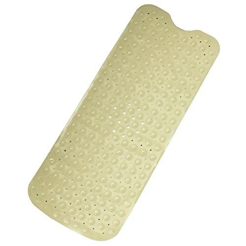 Collections Etc Extra Long Cushioned Bathtub Mat Almond 40