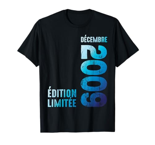 Depuis décembre 2009 Année 2009 Retro 2009 Édition limitée T-Shirt