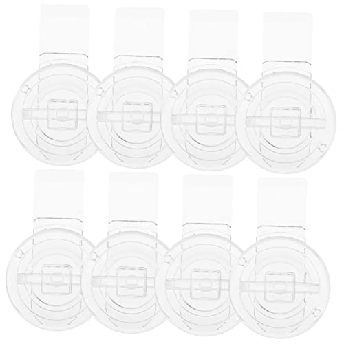 SOESFOUFU 8pcs Transparent Hinge Buckle Clear Lock Hasp Locks for Doors Clear Hinge Mini Locking Carabiner Transparent Locks Locking Hasp Door Buckle Transparent Lock Buckle Acrylic