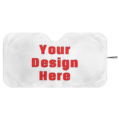 Image of Customized Car Windshield Sun Shade Foldable Car Windshield Sunshades Window Shades Cover Sun Visor Shield for Most Sedan Truck SUV Auto Interior Protector