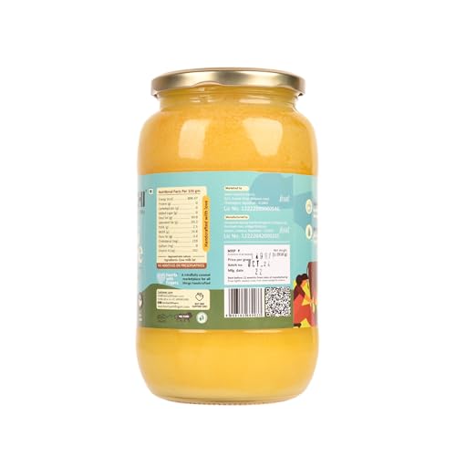 Image of Daichi - Premium Cow Ghee - 1000ML (Pack of 1) | Pure, Natural, & Healthy | Grass-Fed Cows | Danedar Texture | Rich In Good Fats & Antioxidants | Easy To Digest | Crafted in Small batches