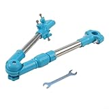 Supporto per ombrello con rotazione di 180 gradi e diametro del foro di 0 82 cm, progettato per sedie a rotelle, biciclette, passeggini, deambulatori, scooter e sedie a sdraio (blu)