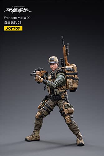 Hiplay Joytoy 1/18 Scale Science-Fiction Action Figures Full Set-Military Series-Army Force Action Figure(Freedom Militia 02) #TOP2