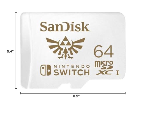 Image of SanDisk 64GB microSDXC-Card, Licensed for Nintendo-Switch - SDSQXAT-064G-GNCZN