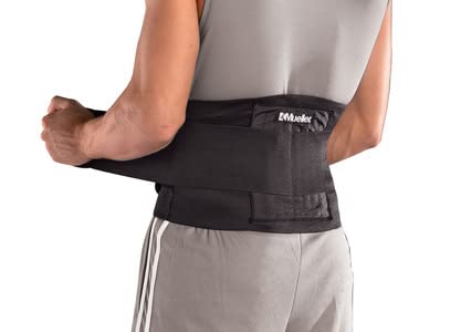 MUELLER Adjustable Back Brace, actieve rugbrace, één maat, zwart