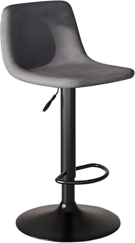 Tabouret de comptoir de cuisine gris réglable en hauteur XJBTBA