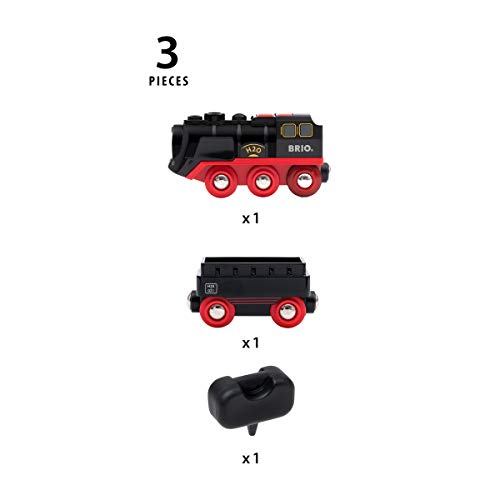 BRIO World stoomspeelgoedtreinmotor op batterijen voor kinderen vanaf 3 jaar - paasgeschenken voor kinderen - Image 4