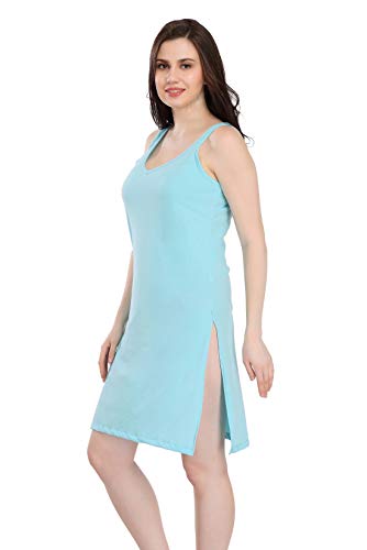 Image of Splash Cotton Rich Camisole Slip for Women| Long Kurti Slip /Suit Slip /Camisole Slip Knee Length - 139