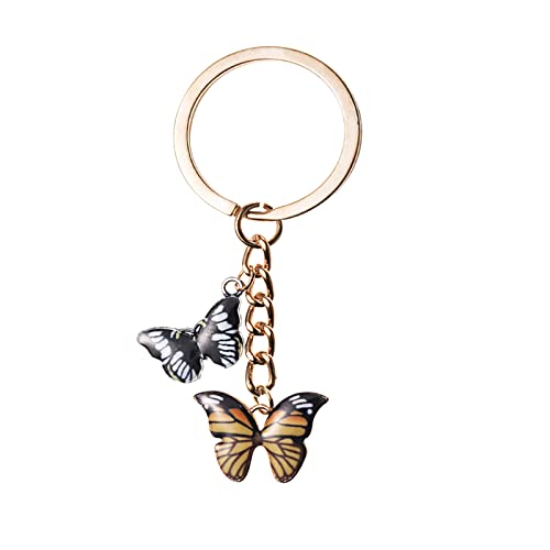 XINGXINLIAN Anneau Porte Clé , Porte Clef Femme, Porte Clef de Papillon pour sac à Main Voiture Décoration Cover