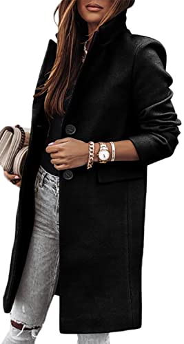 ORANDESIGNE Jacke Damen Trenchcoat Langer Herbst Winter Mantel Trenchcoat...