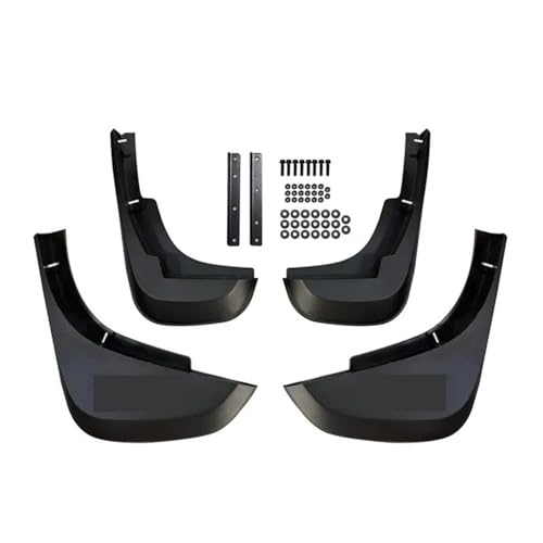 4Pcs Front Rear Mud Flaps Car Accessories Compatible for Land -Rover -Defender 130 2020 2021 2022 2023 Mudguards Dirty Traps Fenders Flares(Matt Black with UJ)