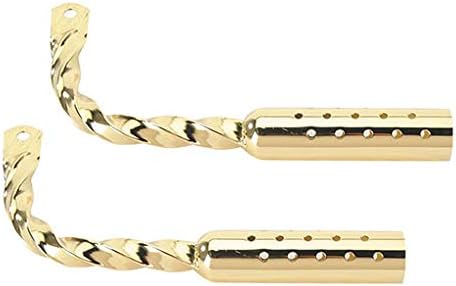 Lowrider Gold Twisted Bike Muffler with Holes. Bike Muffler, Bicycle Muffler, Bike Parts, Bicycle Parts