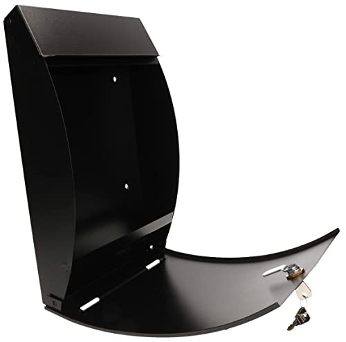 KOTARBAU® Brievenbus 340x245x75mm zwart mat formaat A-4 convex voor kranten vluchtbladen - Afbeelding 7