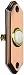 Heath/Zenith 924-B Wired Push Button with Recessed Mount with Lighted Center, Brushed Copper Finish