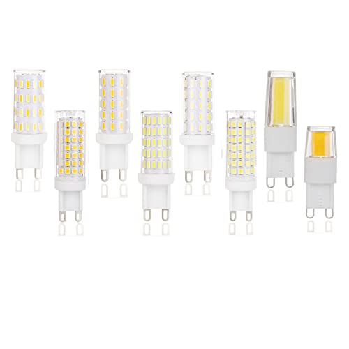 LED G9 �����v�d�� 110V 220V 3 ���b�g 4 5 6 COB SMD 4014 2835 2508 �����n���Q���Ɩ����C�g�X�|�b�g���C�g�V�����f���A Bombillas(Warm White,G9 1508 3W 110V)