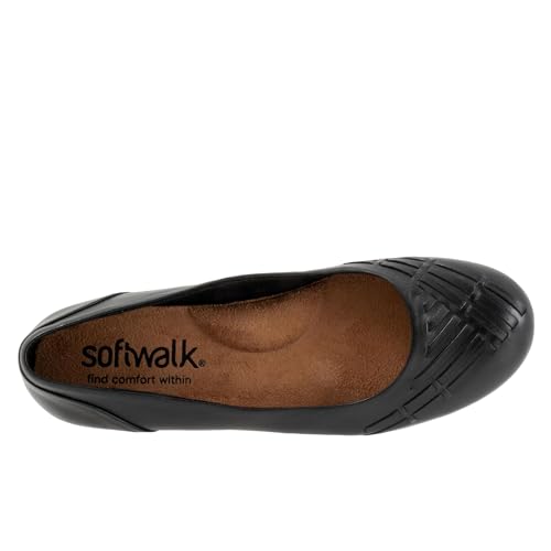 SoftWalk Women's Ballet Flat, Black, 8 Wide2