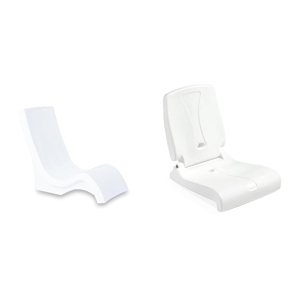 Step2 Vero Pool Chair for 9-Inch Ledge and Foldable Adult Flip Seat for Poolside, Tailgating, Camping, 250 lbs Capacity