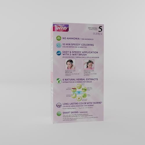 Bigen Speedy Conditioning Color Kit: 5 Deep Chestnut - 3 Pack