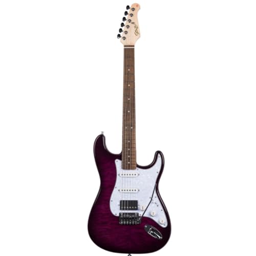 Guitarra Seizi Vintage Budokan Plus Quilted Purple
