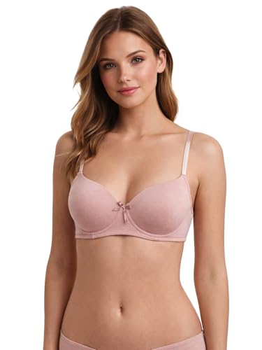 Image of Viola's Secret 6 Pack of Color Print T-Shirt Bras B Cup C Cup and D Cup