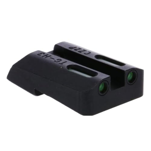 Image of TRUGLO TFX Handgun Sight | Durable Shock-Resistant Compact Brightly Glowing Tritium & Fiber-Optic Xtreme Day /Night Sight for Handguns