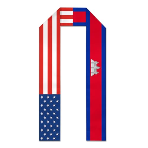 America Flag and india indian flag Sash Stole Shawls Graduate Shawl Wraps Scraf - Main Image