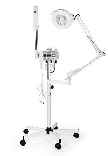 3 in 1 Facial Steamer with 5X Magnifying Lamp Face Steamer Humidifier Vaporizer Mist Steam Inhaler for Salon Spa Beauty Skin