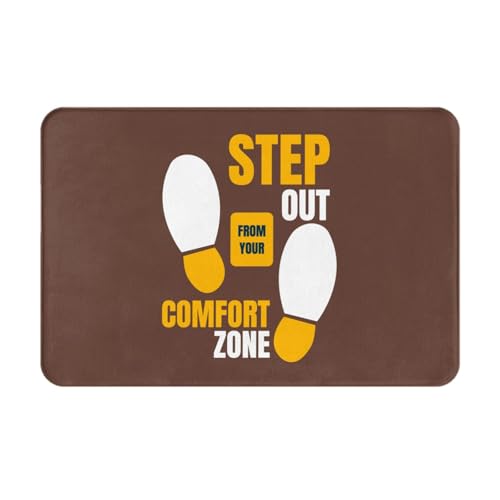 Welcome Doormat A Colorful Quotes Step Out from Your Comfort Zone...