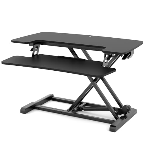 FlexiSpot M7-E Series Desk Riser, 4-3/4" to 19-3/4"H x 31-1/2"W x...